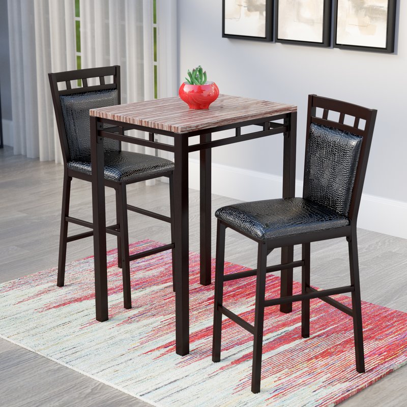 Eric 3 Piece Pub Table Set