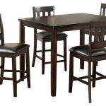 Greco Rectangle Pub Table,Greco Bar Back Pub Chair SET - 40x40x36 - Modern  - Outdoor Pub And Bistro Sets - by Vilo Home