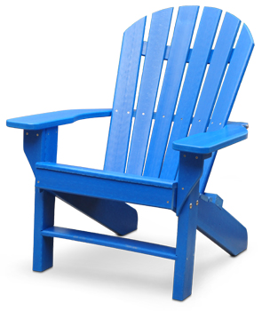 Recycled plastic adirondack chairs are
ergonomic