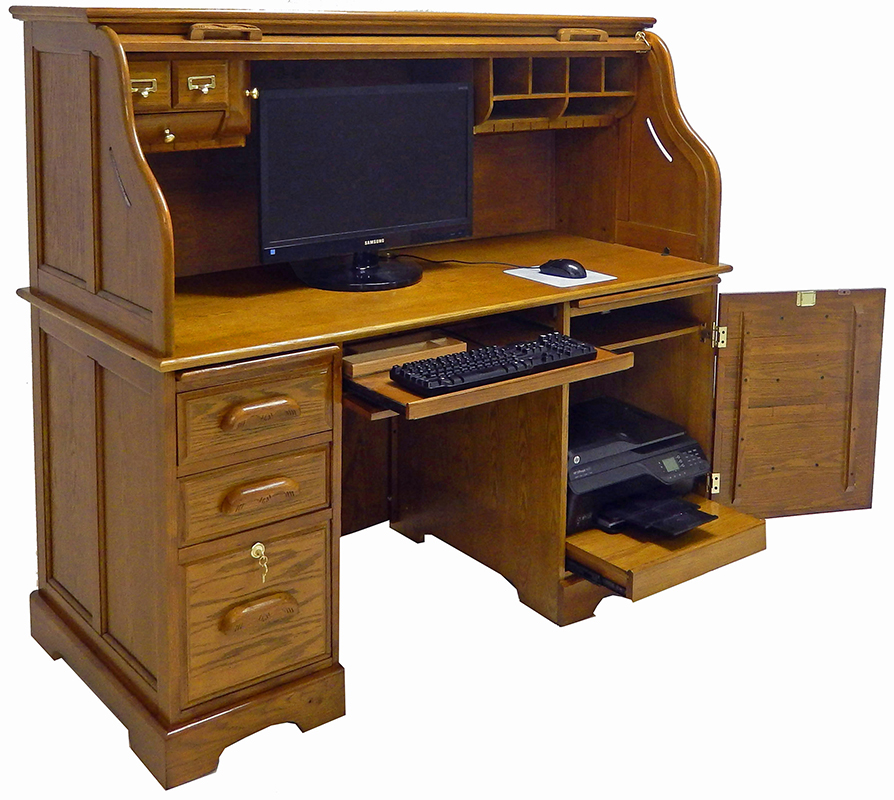 Roll Top Computer Desk - In Stock! 59