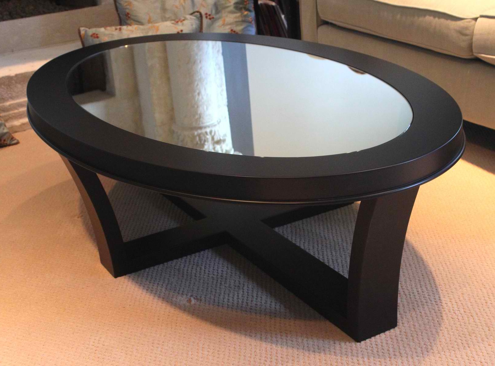Image of: Black Glass Coffee Table Awesome