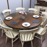 Large Round Farmhouse Table and Chairs 6,8 Seater Shabby Chic DELIVERY  AVAILABLE | eBay