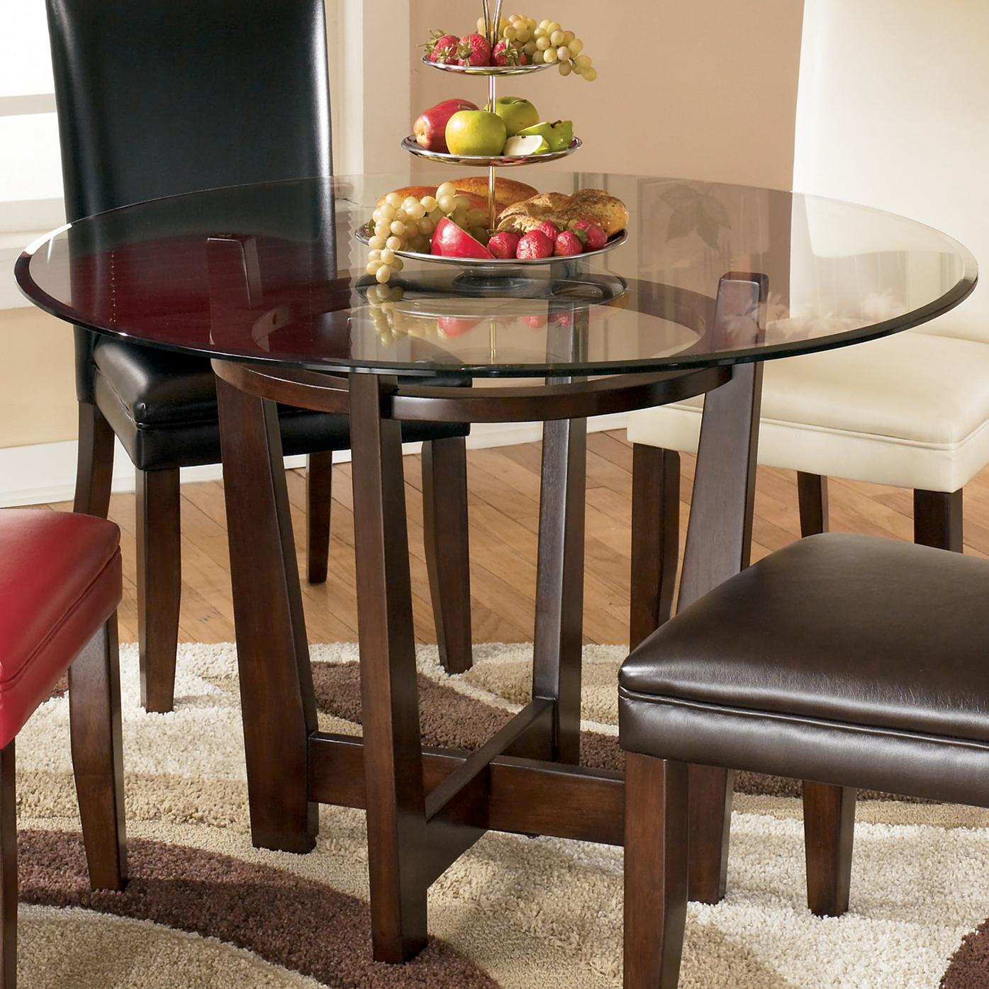 Round Glass Top Table