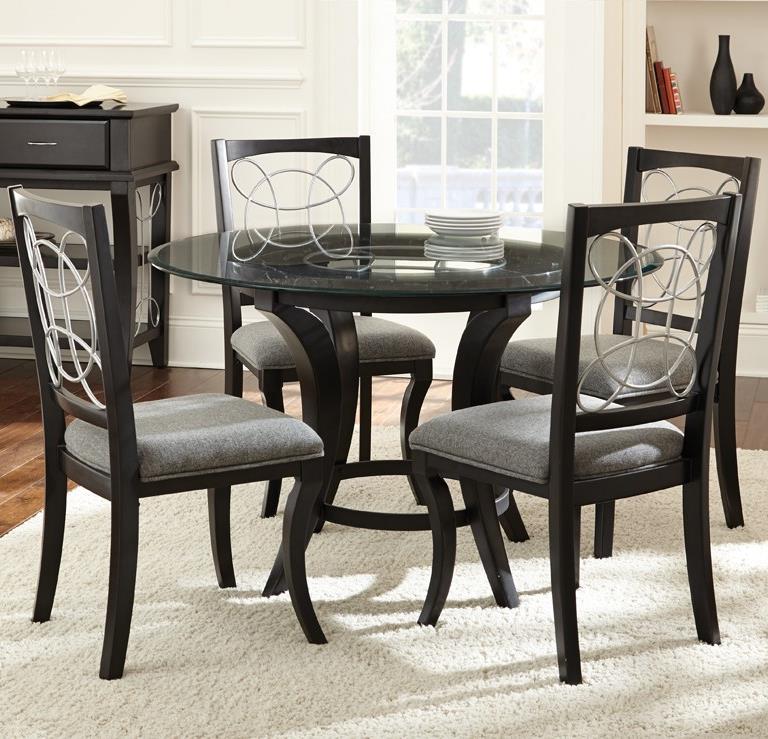 5 Piece Glass Top Dining Set