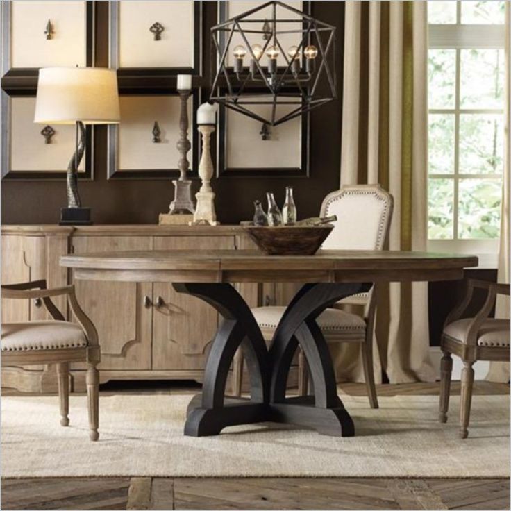 Dining Tables, Round Wood Dining Table Set Round Dining Table Set For 6  Hooker Furniture