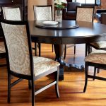 72 Inch Round Dining Table Decofurnish black glass round dining table and  chairs