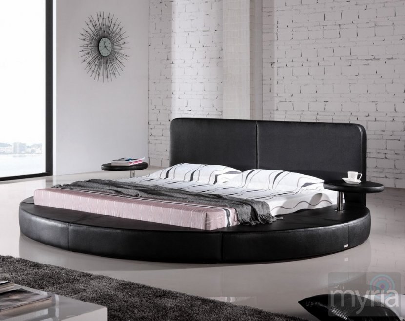 Oslo Round King Leatherette Bed