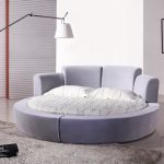 Super KIng Size Fabric Soft Bed, 2x2M Luxury Modern Design, Large Round  Shaped Super King Size confortable Fabric Bed CY001-2