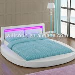 4 Colour Remote control led round shaped bed on sale