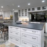 Renner shaker style kitchen cabinets in maple pearl