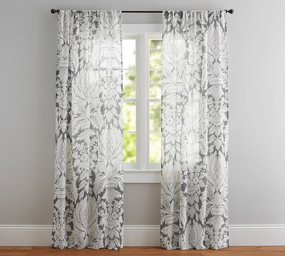 Modern lifestyle – sheer damask curtains