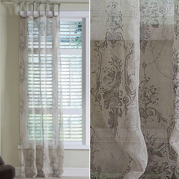 Linen Curtains | Sheer Drapes | Damask Curtains | oh to wish | Curtains, Damask  curtains, Damask.