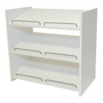 Martha Stewart Living Stackable 24 in. H x 25 in. W Classic White Shoe