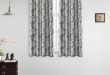 LOZUJOJU Short Blackout Curtains for Living Room Bedroom Thread Floral  Design Grey Curtain Modern Style Drapery for Kitchen Door Curtains Cheap  Curtains