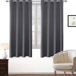 PRAVIVE Blackout Curtains for Bedroom - Thermal Insulated Grommet Privacy Short  Curtains for Small Windows/