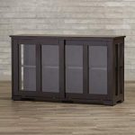 Amazon.com - Buffet Cabinet With Sliding Tempered Glass Doors For