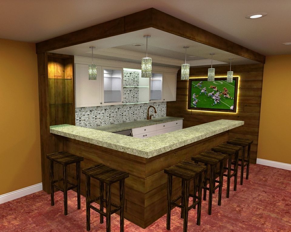 Simple Basement Bar Ideas