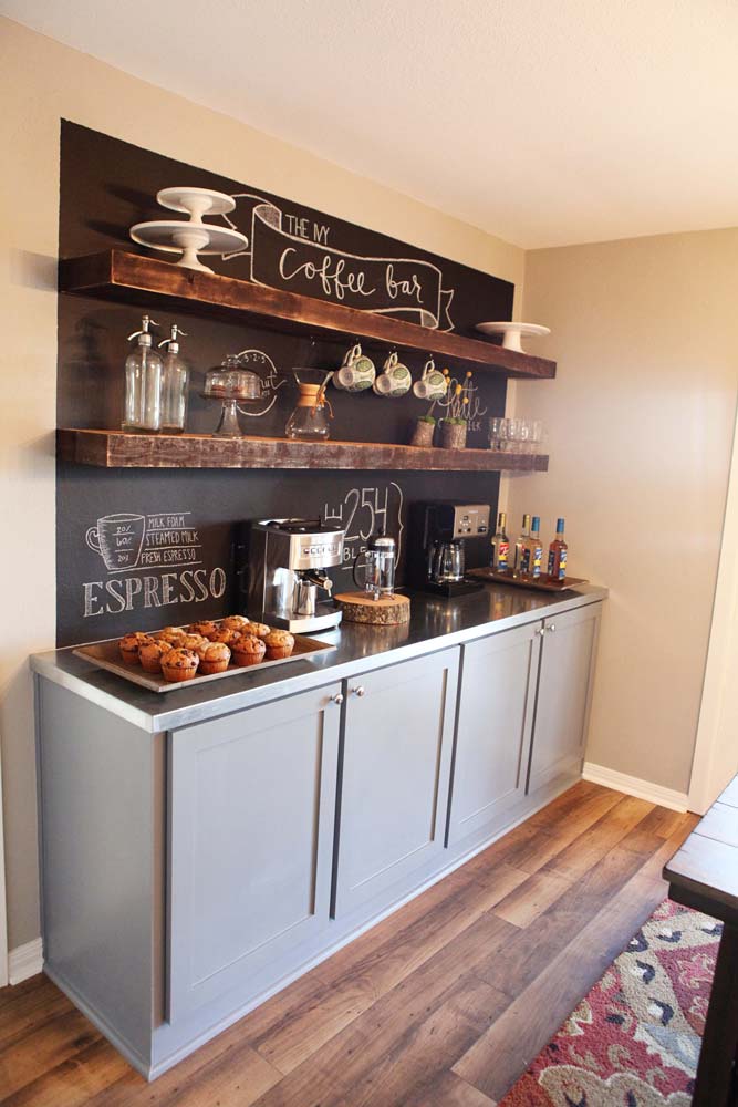 Kitchen-esque Basement Bar.