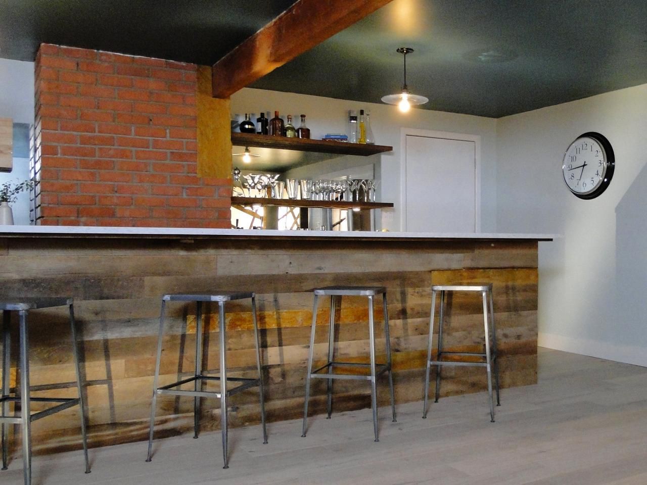 Creative simple basement bar ideas