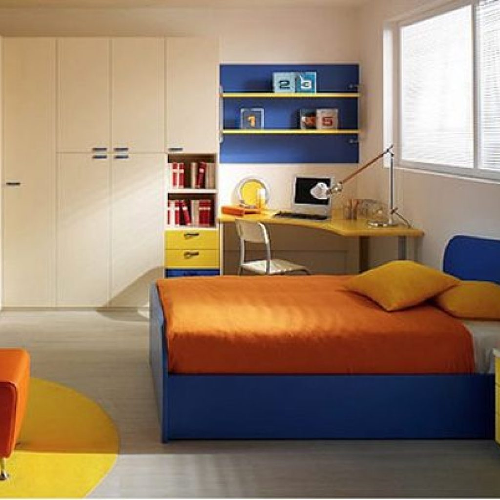 A fun filled and cool simple kids
  room  design for boys