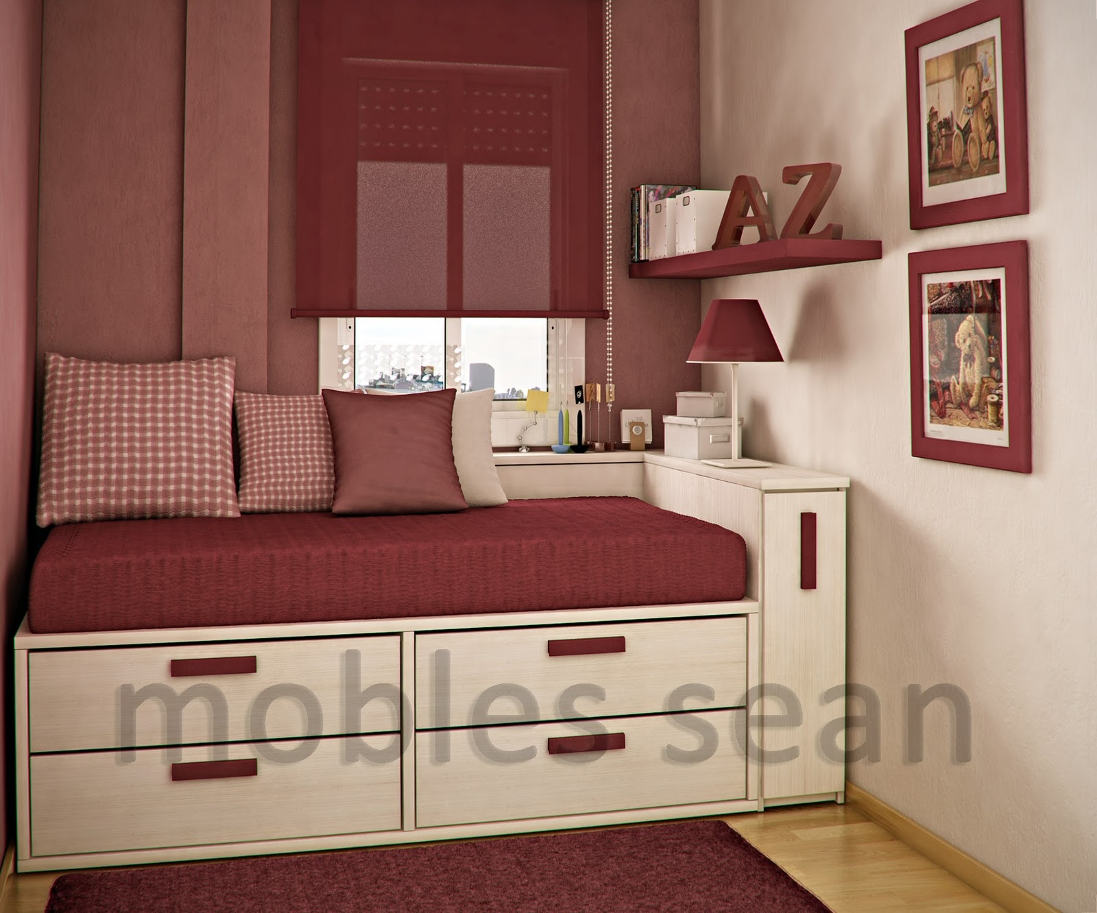 Red White Small Kids Rooms Space Saving Design House Property Renovate  Brilliant White Color Home Designing