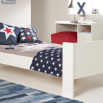 Solitaire White Single Bed