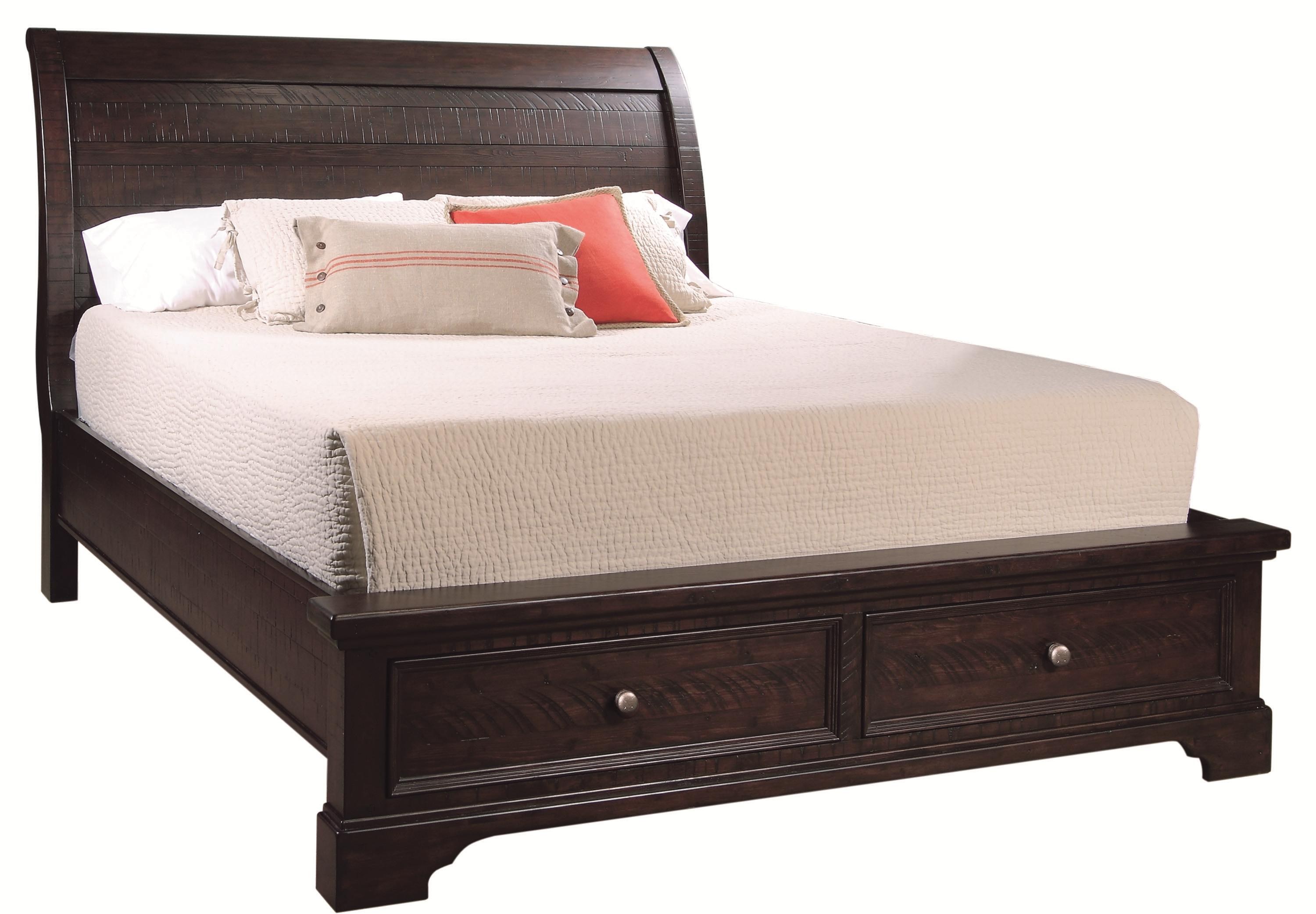 Aspenhome BayfieldQueen Sleigh Storage Bed