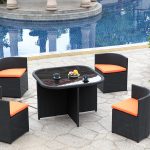 Patio, Small Patio Furniture Sets Patio Table And Chairs Pool Round Table  Chair Webbing Cup