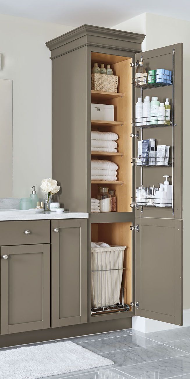 An organized bathroom vanity is the key to a less stressful morning  routine! Check out our storage and organization ideas.