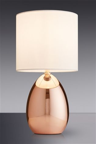 Buy Small Rose Gold Effect Touch Droplet Table Lamp from the Next UK online  shop
