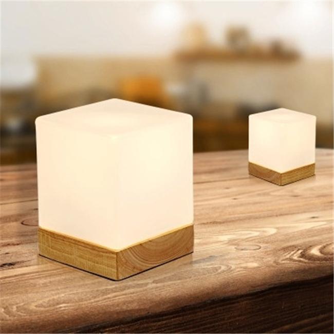2019 Creative Ice Cube Small Table Lamp Bedroom Bedside European Style  Table Light Modern Minimalist Solid Wood Desk Lamp From Mayun5168, $91.66 |  DHgate.