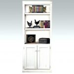 white book cabinet bookshelf cabinet with doors medium size of door design  tall white bookshelf with