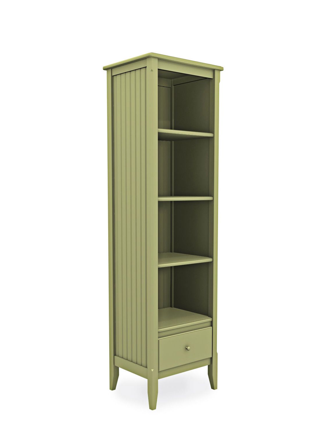 How can a small bookshelf with drawers
  act as a personalized library?