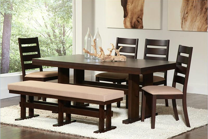26 Dining Room Sets (Big and Small) with Bench Seating (2019)