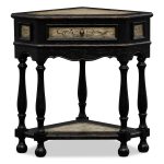 Elegant Small Corner Accent Table With Drawer Of Etlana corner accent table  with storage