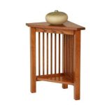 Small Corner Table, Corner Accent Table, Accent Tables, Nook And Cranny,  Brown