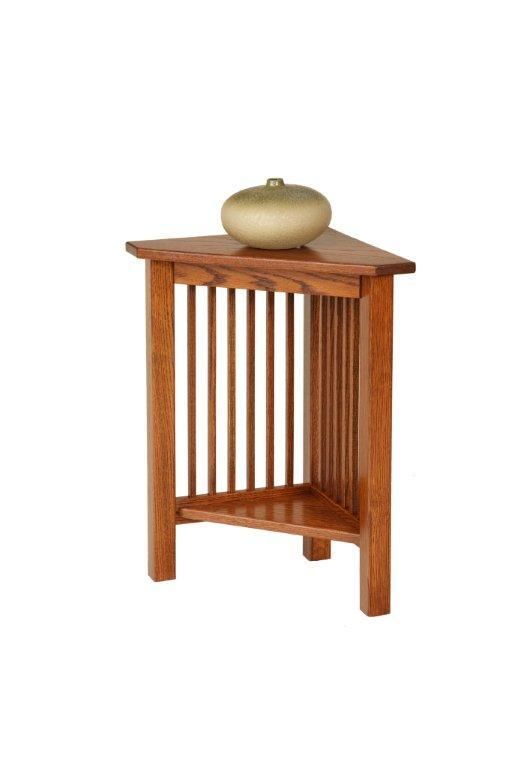 Small Corner Table, Corner Accent Table, Accent Tables, Nook And Cranny,  Brown