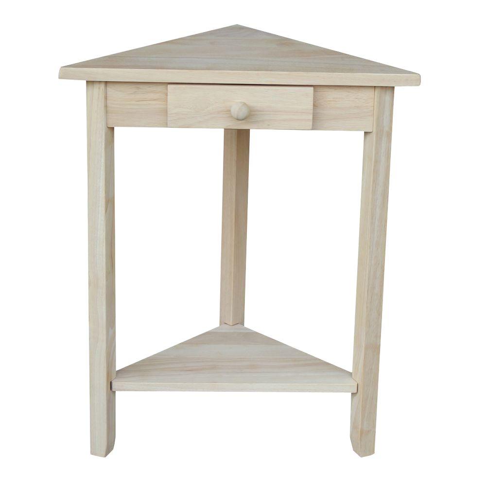 International Concepts Unfinished Storage End Table-OT-95 - The Home Depot