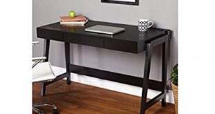 Black Modern Small Corner Computer Desk Is a Perfect Writing Desks for Small  Spaces. Our