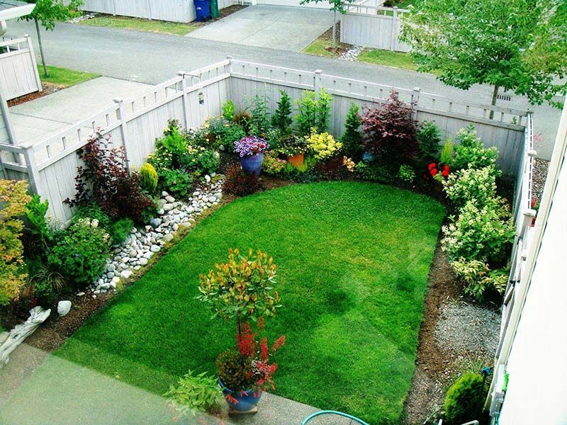 Some space saving small garden
  landscaping ideas