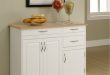 Small White Kitchen Buffet Cabinet