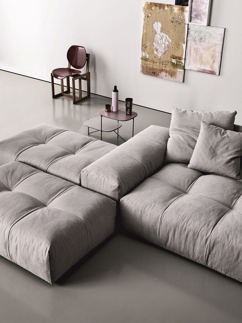 Modular upholstered sofa PIXEL - Saba Italia More