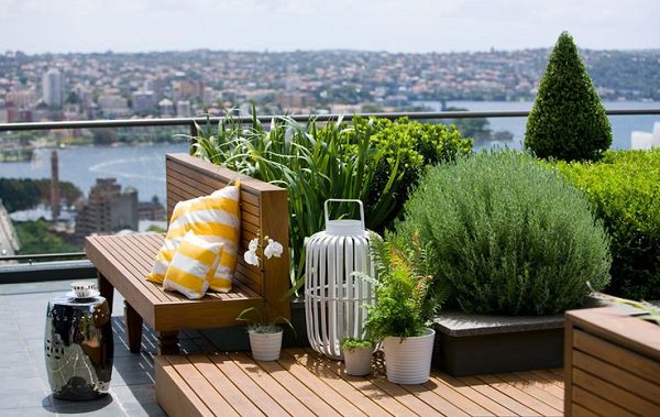 small roof terrace