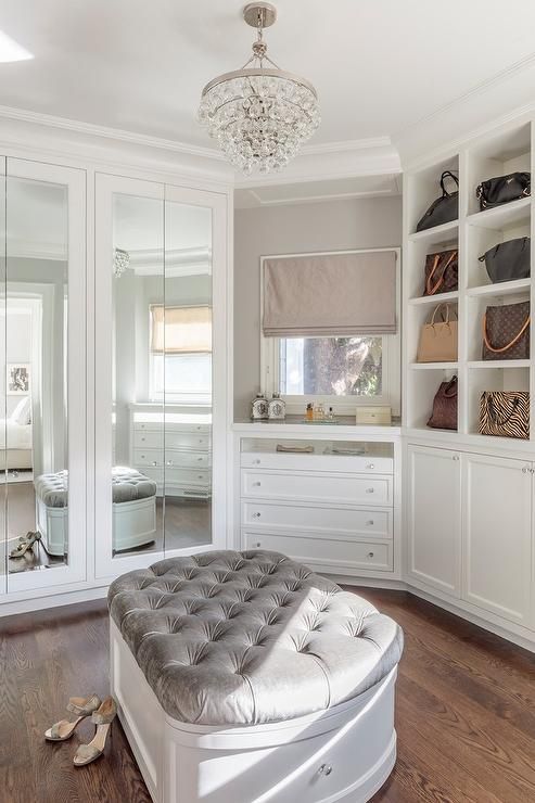 Elegant walk-in closet