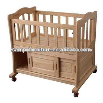 Small wood baby crib/adult cradle/baby cradle | Global Sources