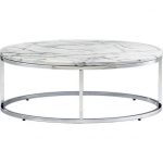 smart round marble top coffee table in accent tables | CB2