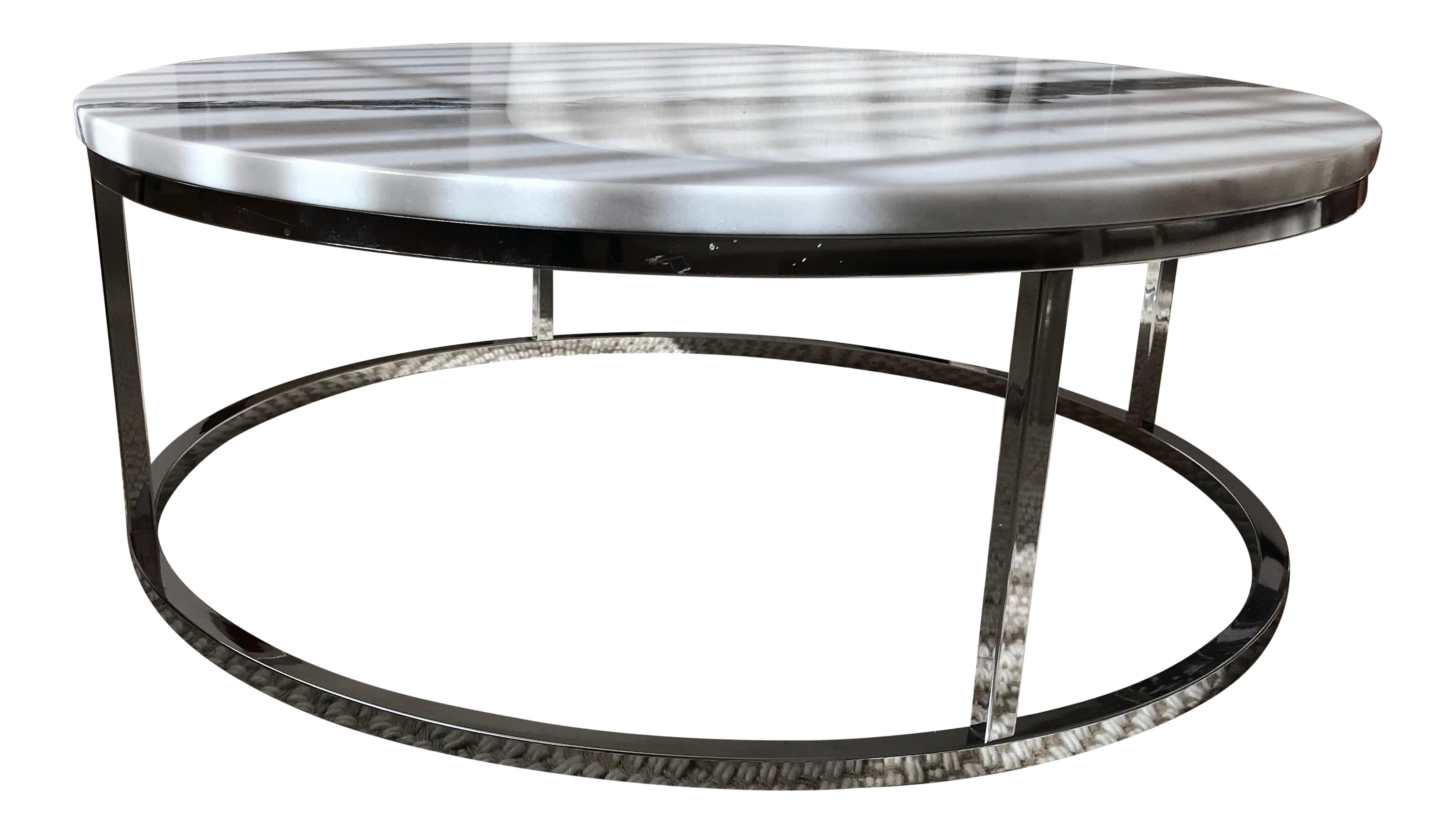 Cb2 Smart Round Marble Top Coffee Table