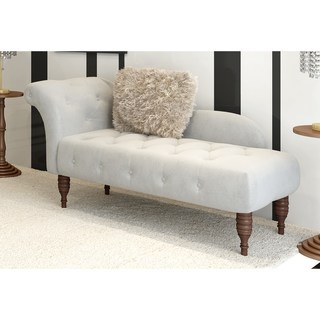 Skyline Furniture Velvet Fabric Modern Settee