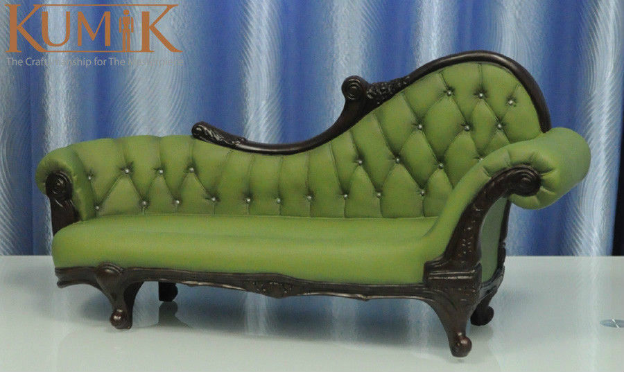 Hot Doll Figure Accessory Furniture 1:6 AC 7 Green Long Sofa Settee Retro  Couch Model Toys Collection Gift Free Shipping-in Action & Toy Figures from  Toys