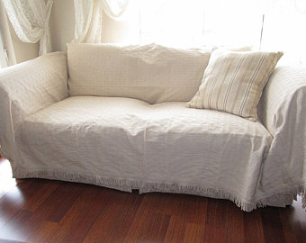 Large - Sofa throw covers rectangle tassel ivory-couch coverlet-Woven - pet  - custom sofa furniture protectors Nurdanceyiz Turkey Buldan